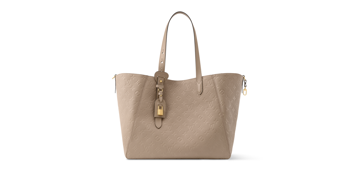 Louis Vuitton All In One MM Black Monogram Empreinte Leather Handbag | Luxury Designer Tote