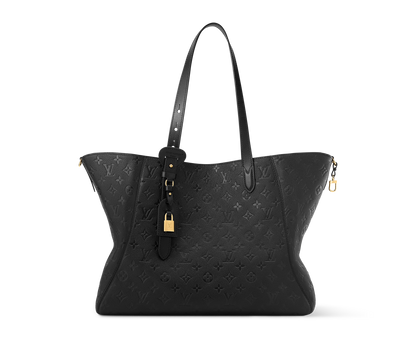 Louis Vuitton All In One MM Black Monogram Empreinte Leather Handbag | Luxury Designer Tote