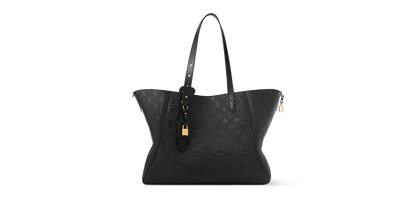 Louis Vuitton All In One MM Black Monogram Empreinte Leather Handbag | Luxury Designer Tote