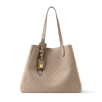 Louis Vuitton All In One MM Black Monogram Empreinte Leather Handbag | Luxury Designer Tote