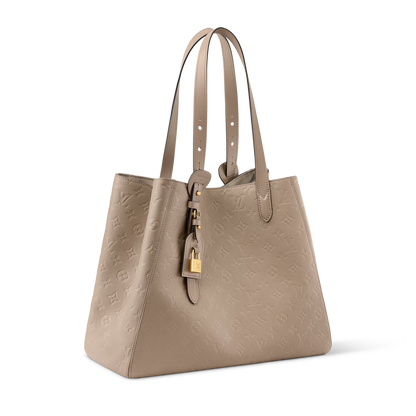 Louis Vuitton All In One MM Black Monogram Empreinte Leather Handbag | Luxury Designer Tote
