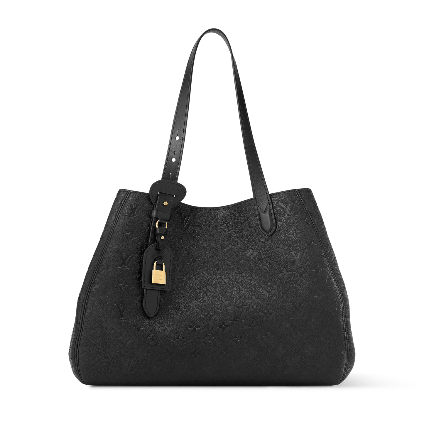 Louis Vuitton All In One MM Black Monogram Empreinte Leather Handbag | Luxury Designer Tote