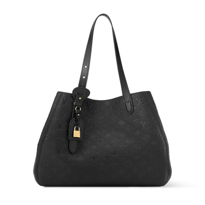 Louis Vuitton All In One MM Black Monogram Empreinte Leather Handbag | Luxury Designer Tote