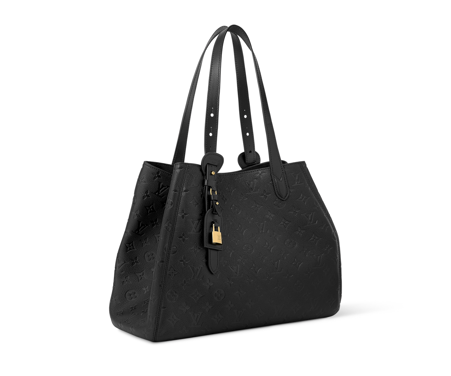 Louis Vuitton All In One MM Black Monogram Empreinte Leather Handbag | Luxury Designer Tote
