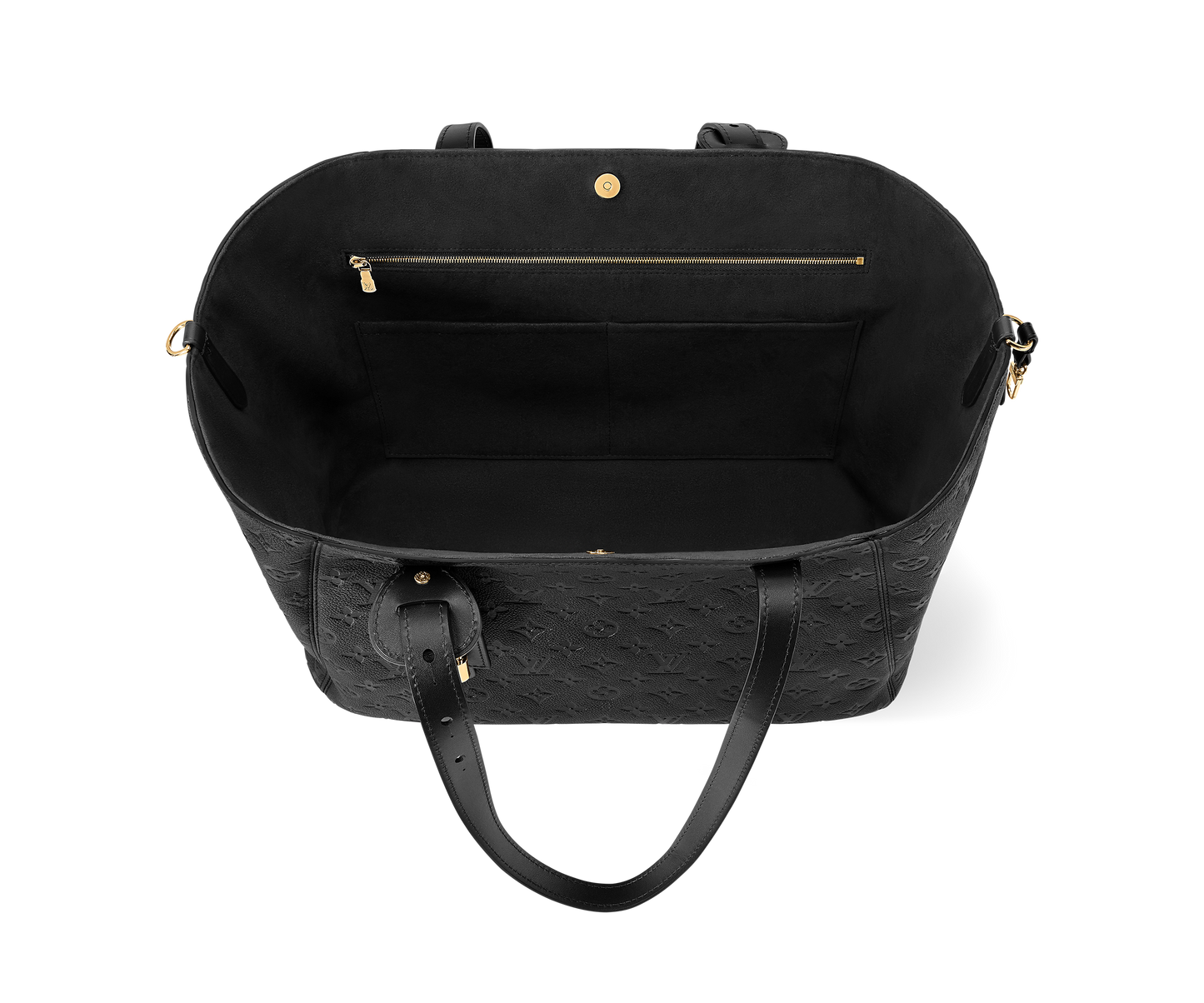 Louis Vuitton All In One MM Black Monogram Empreinte Leather Handbag | Luxury Designer Tote
