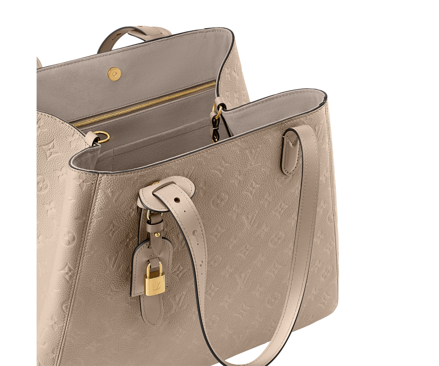 Louis Vuitton All In One MM Black Monogram Empreinte Leather Handbag | Luxury Designer Tote