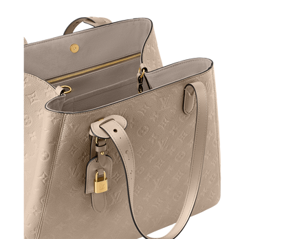 Louis Vuitton All In One MM Black Monogram Empreinte Leather Handbag | Luxury Designer Tote