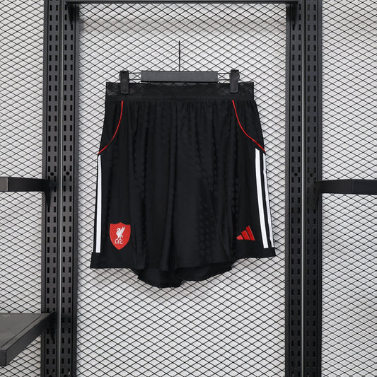 Liverpool 2025/26 Away Black Shorts – Player Edition