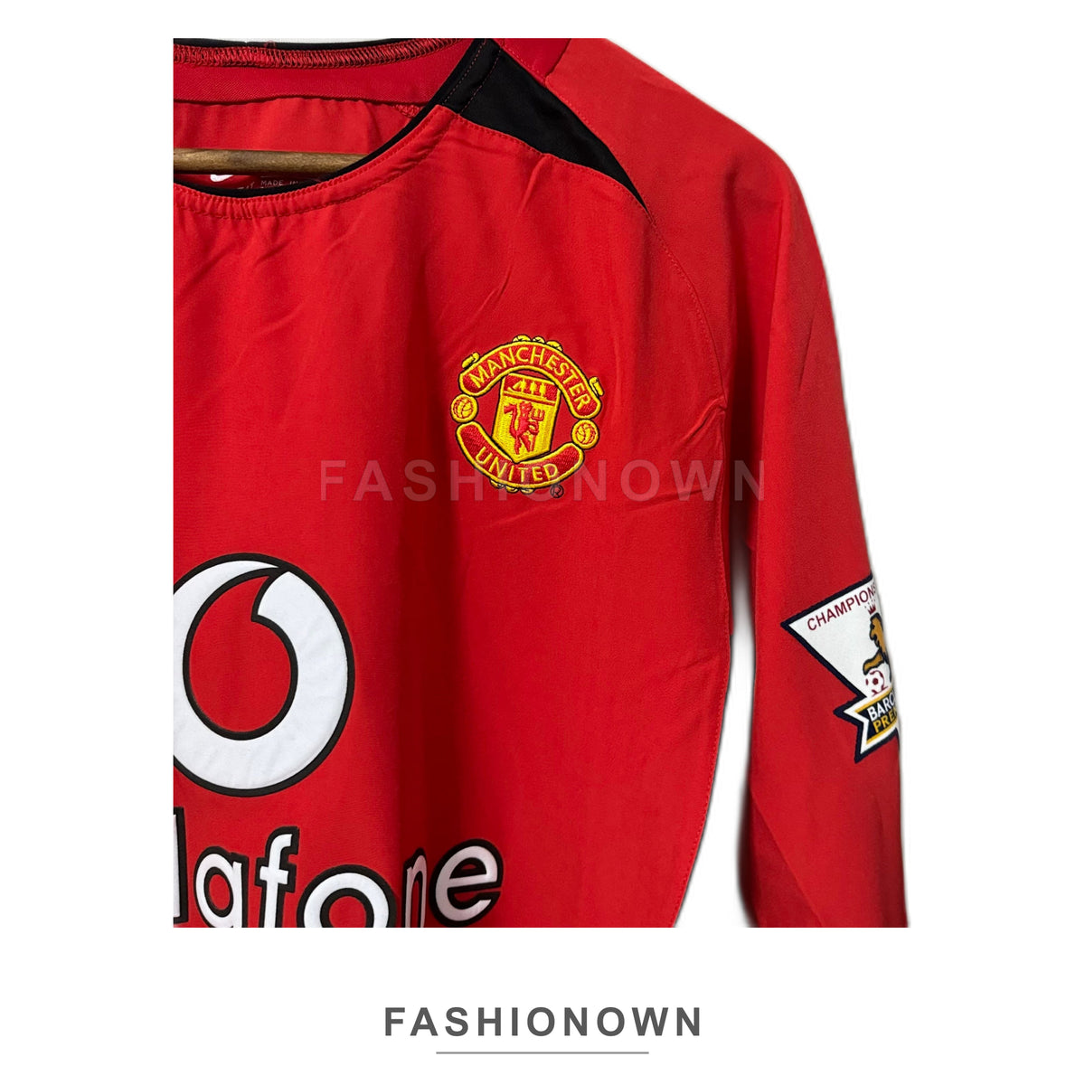 Manchester United 2003/04 Home Long-Sleeve Retro Jersey – view 3