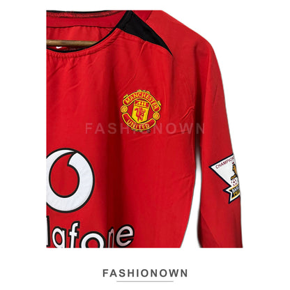 Manchester United 2003/04 Home Long-Sleeve Retro Jersey – view 3