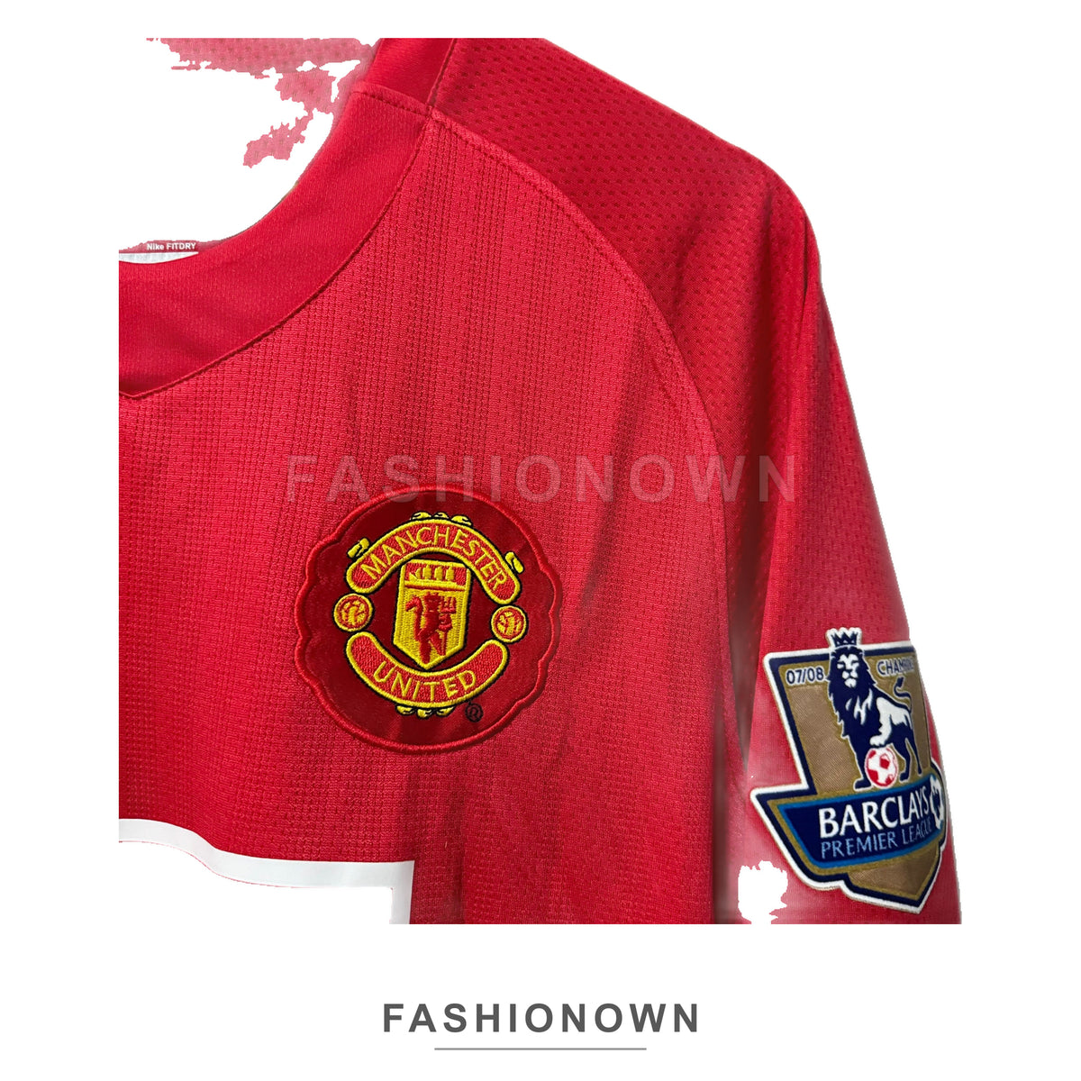 Manchester United 2007/08 Home (League) Long-Sleeve Retro Jersey – view 3