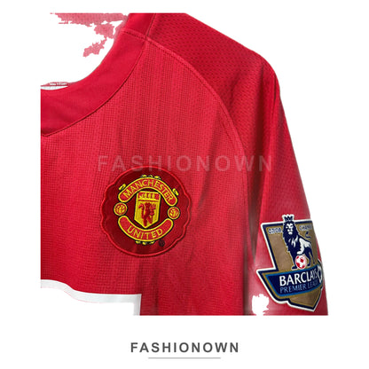 Manchester United 2007/08 Home (League) Long-Sleeve Retro Jersey – view 3