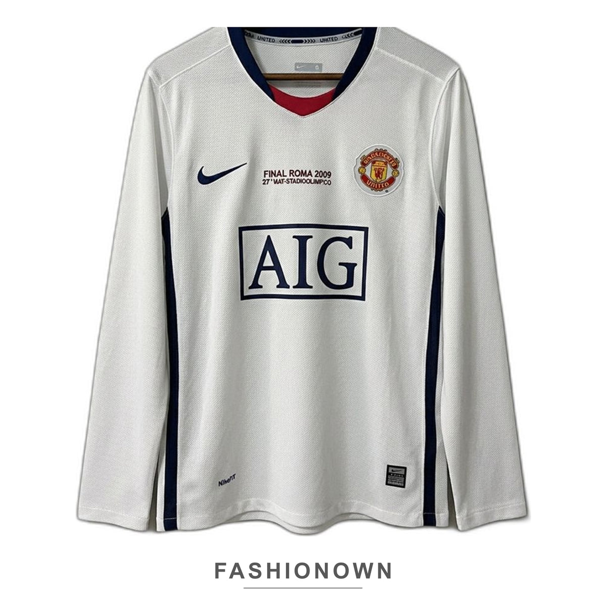 Manchester United 2008/09 Away (UCL Final) Long-Sleeve Retro Jersey