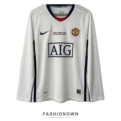 Manchester United 2008/09 Away (UCL Final) Long-Sleeve Retro Jersey
