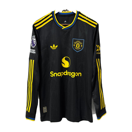 Manchester United 2025/26 Away (Third Kit) Long-Sleeve Jersey – Player Edition