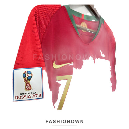 Portugal 2018 World Cup Home Long-Sleeve Jersey – view 3