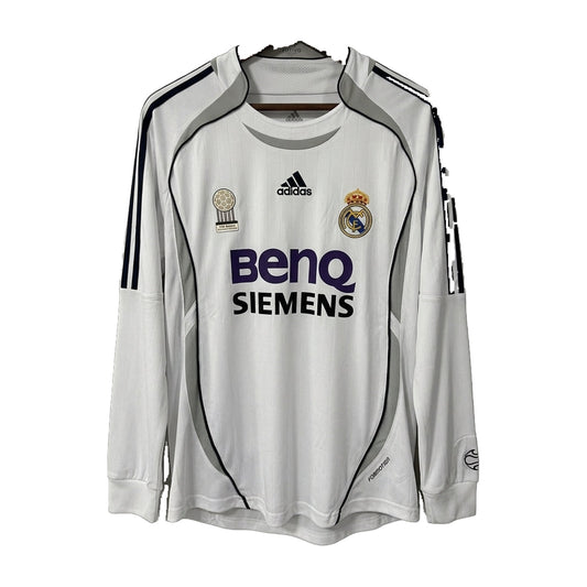 Real Madrid 2006/07 Home Long-Sleeve Retro Jersey