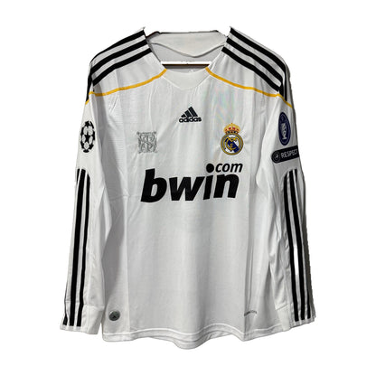 Real Madrid 2009/10 Home Long-Sleeve Retro Jersey