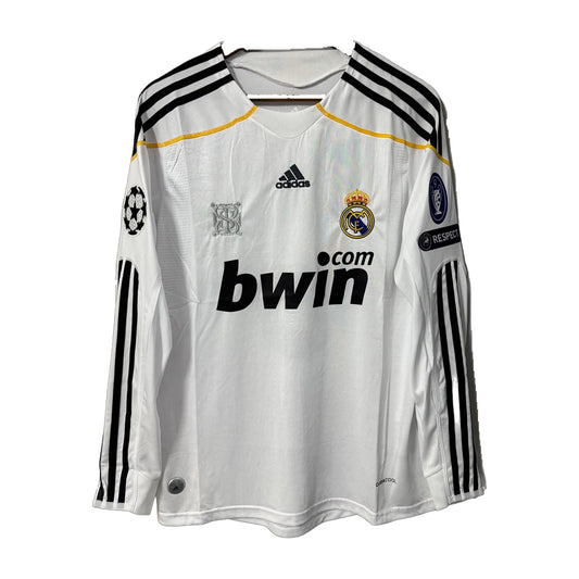 Real Madrid 2009/10 Home Long-Sleeve Retro Jersey