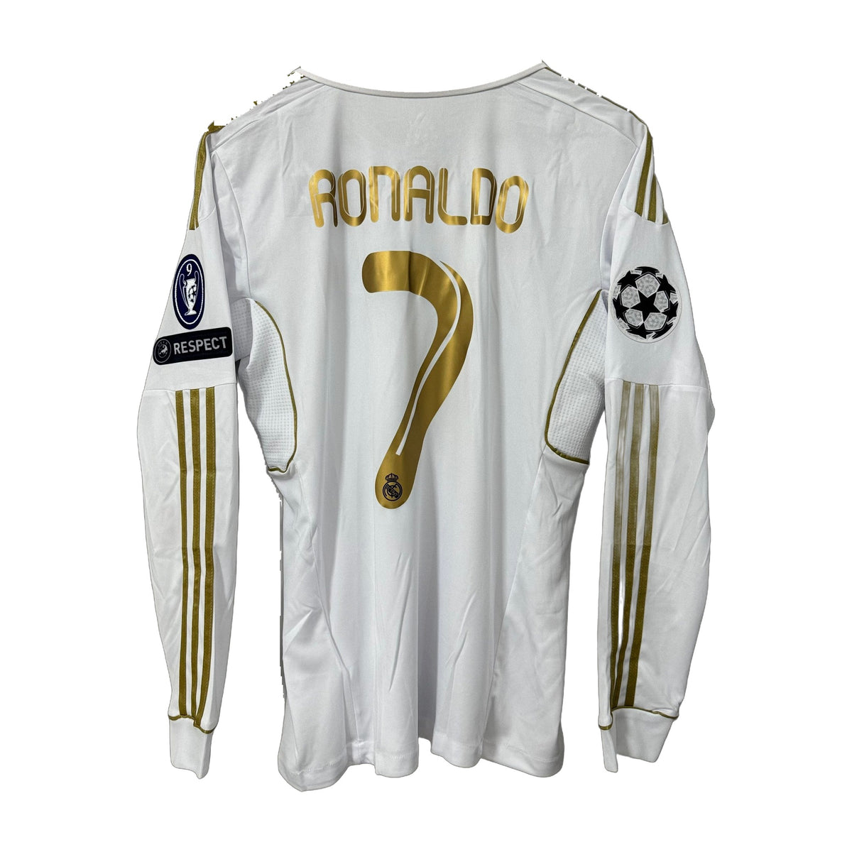 Real Madrid 2011/12 Home Long-Sleeve Retro Jersey – view 2