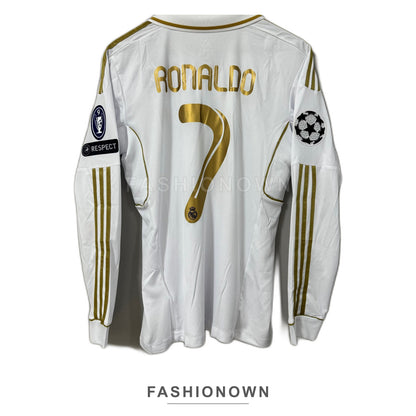 Real Madrid 2011/12 Home Long-Sleeve Retro Jersey – view 2