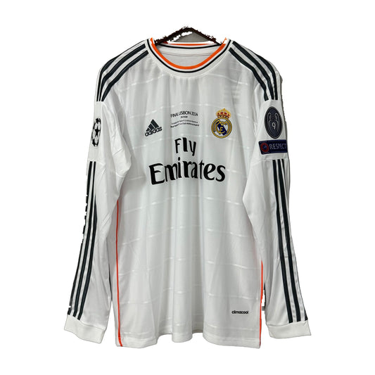 Real Madrid 2013/14 Home (UCL Final) Long-Sleeve Retro Jersey