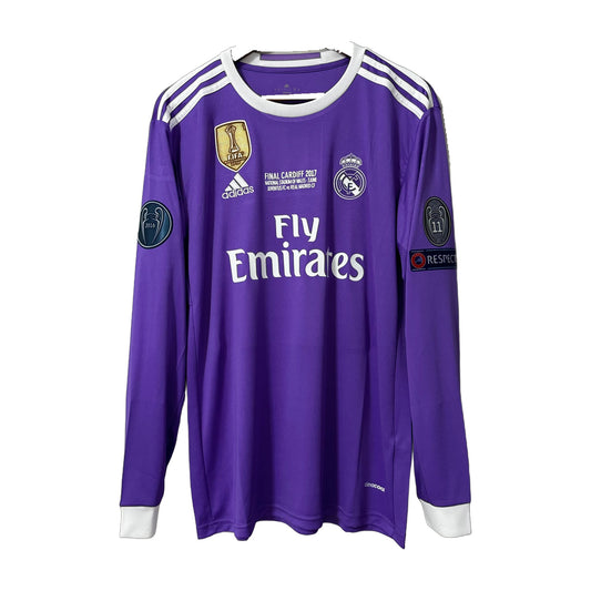 Real Madrid 2016/17 Away (UCL Final) Long-Sleeve Retro Jersey