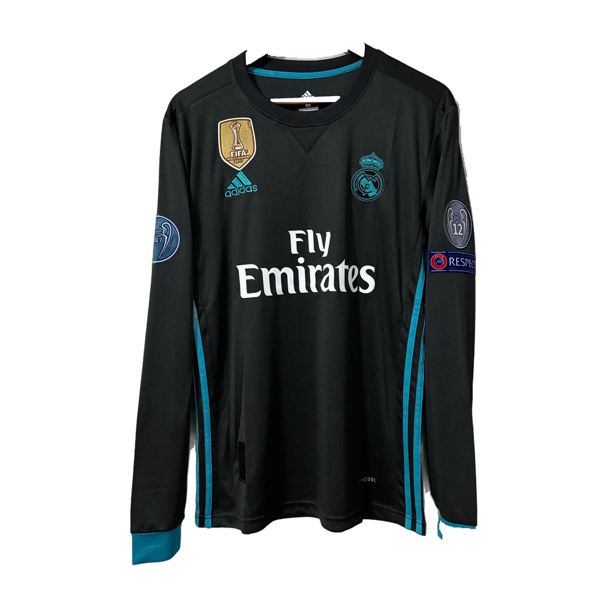 Real Madrid 2017/18 Away Long-Sleeve Retro Jersey