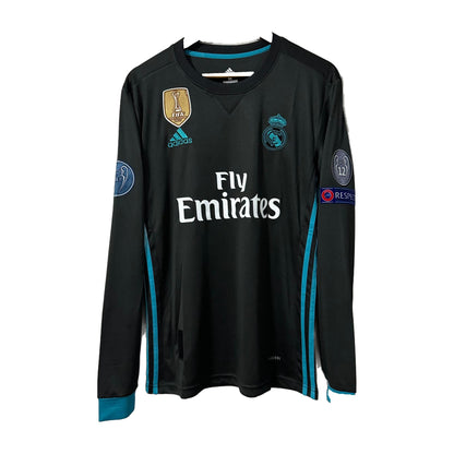 Real Madrid 2017/18 Away Long-Sleeve Retro Jersey