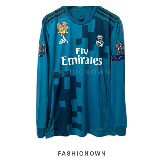 Real Madrid 2017/18 Away (Third Kit) Long-Sleeve Jersey – Player Edition