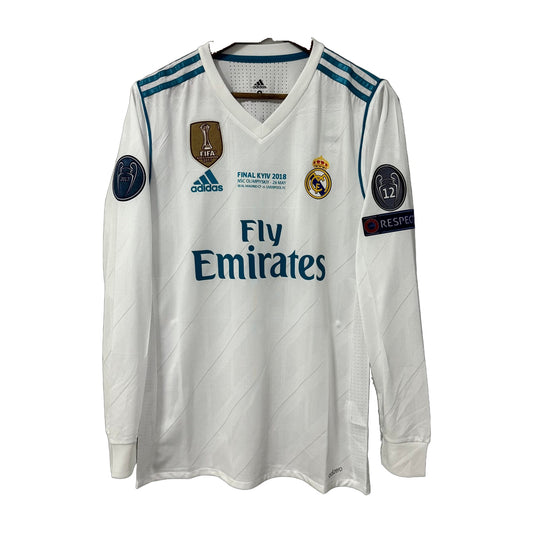 Real Madrid 2017/18 Home (UCL Final) Long-Sleeve Jersey - Player Edition