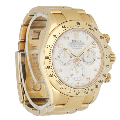 Rolex Daytona 116528 18k Yellow Gold Mother Of Pearl Dial Men's Watch