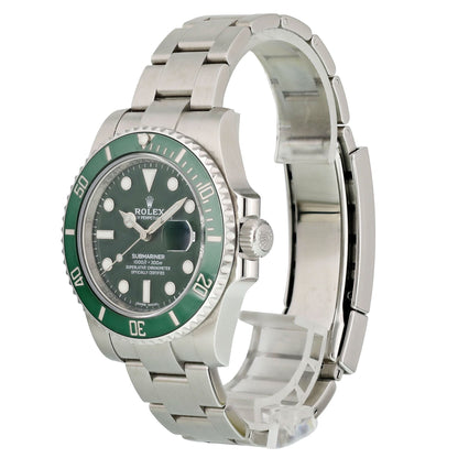 Rolex Submariner Hulk 116610LV Men's Watch | Green Dial Luxury Dive Watch
