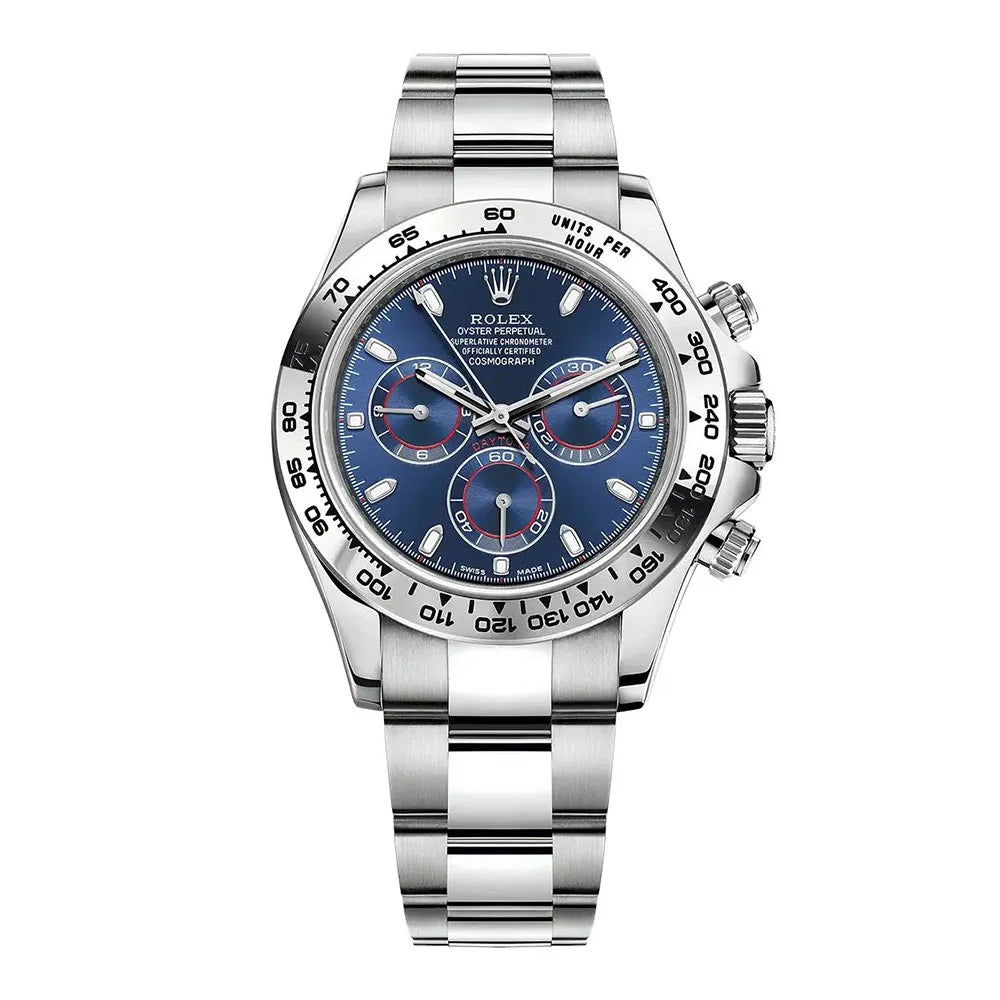 Rolex Daytona 116509 White Gold Blue Dial Chronograph Watch