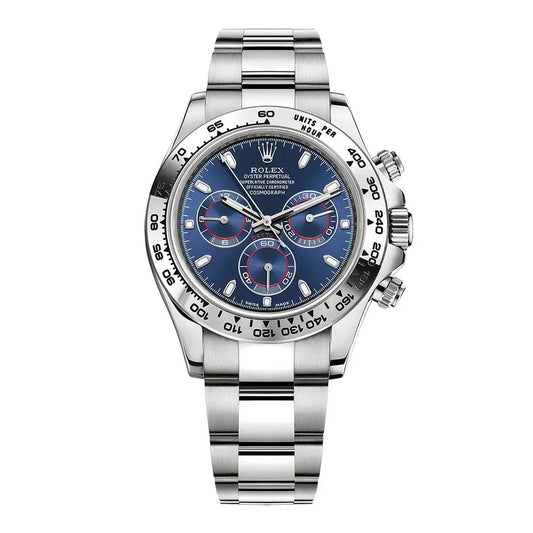 Rolex Daytona 116509 White Gold Blue Dial Chronograph Watch