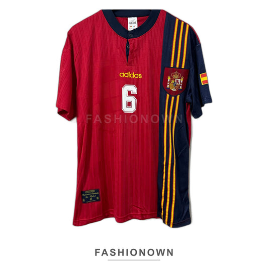 Spain 1996 Home Retro Jersey
