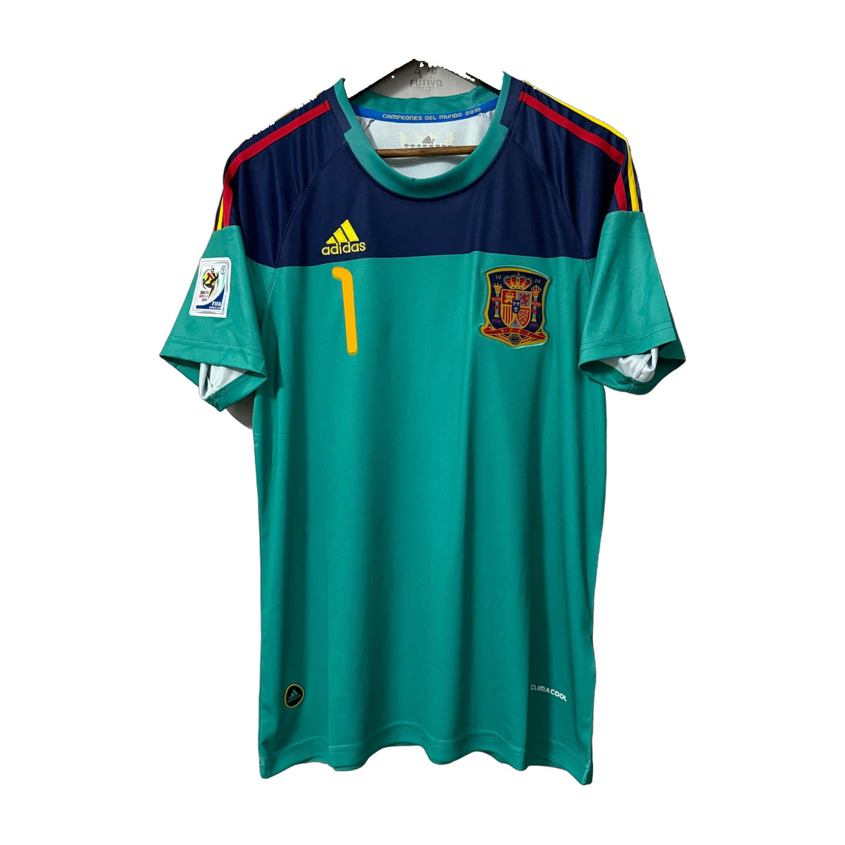 Spain 2010 World Cup Goalkeeper Retro Jersey (Home)