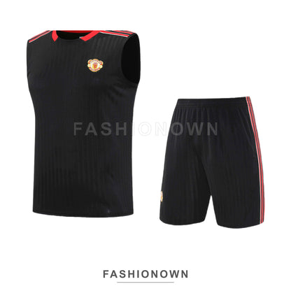 Manchester United 2025/26 Sleeveless Training Set – Black – view 3